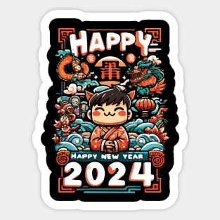 happy new year 2024 Sticker